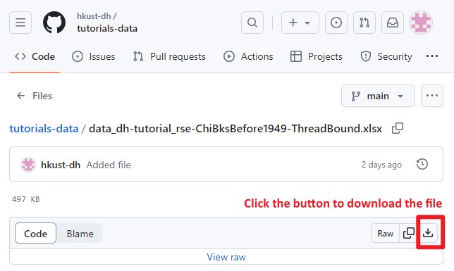 Screenshot illustrated how to download file from github