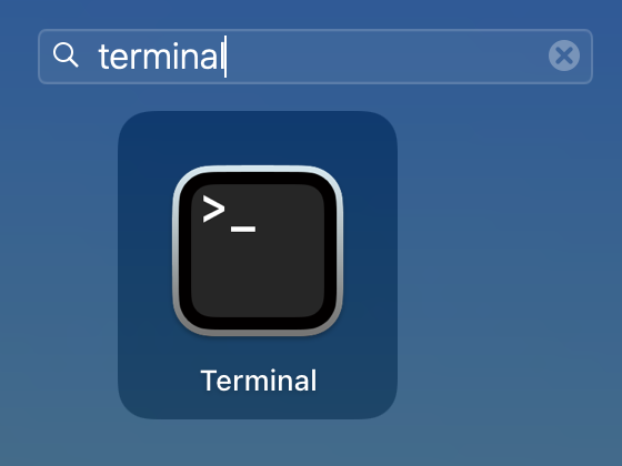 Terminal in Mac